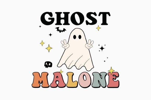 Halloween Ghost Malone Retro Svg Review