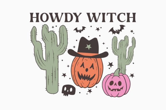Halloween Howdy Witch Retro Svg Review