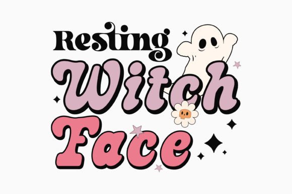 Halloween Resting Witch Face Retro Svg Review
