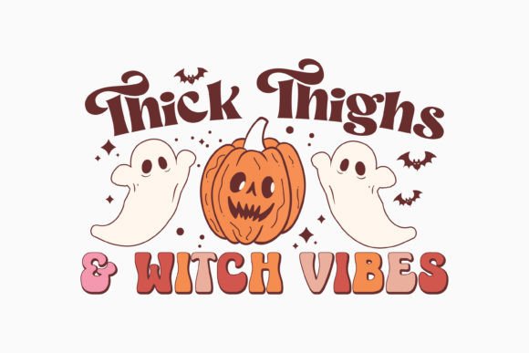 Halloween Thick Thighs Witch Retro Svg Review