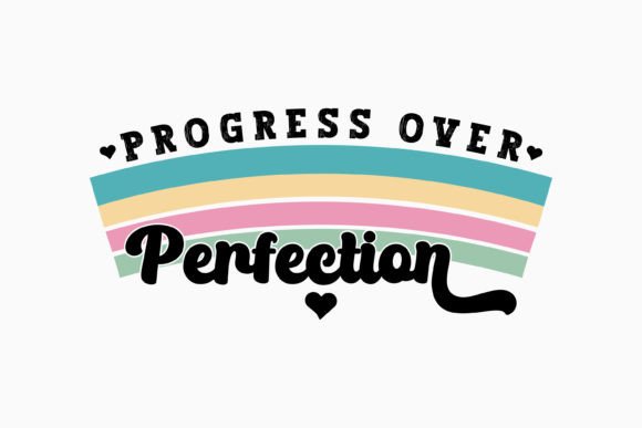Progress over Perfection Retro Svg Review